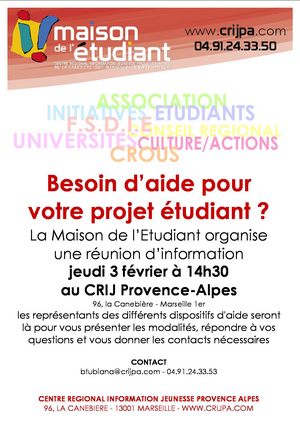 Réalise ton projet grâce à la Maison de l'étudiant