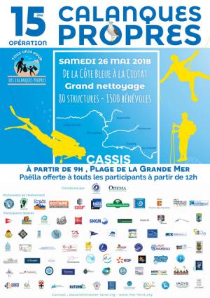 15e éditions de l'opération calanques propres le 26 mai
