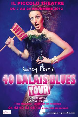 40 balais blues tour de et avec Audrey Perrin