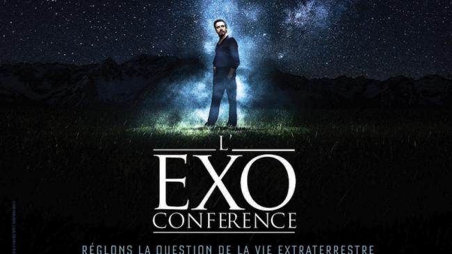 Alexandre Astier présente l'Exoconférence à la Halle Tony Garnier