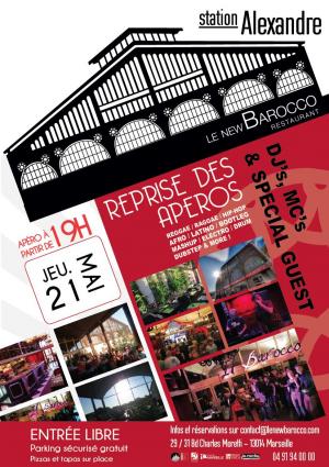 Apéros en terrasse du New Barocco