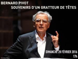 Bernard Pivot en spectacle pour « Souvenirs d’un gratteur de têtes »