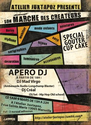 Bienvenue au marché créateurs de l'Atelier Juxtapoz !
