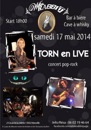 Concert Pop-rock au White Rabbit avec TORN en live