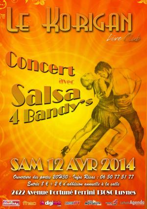 Concert SALSA @ LE KORIGAN AIX/ LUYNES