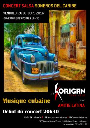 Concert Salsa avec Soneros del Caribe at Le Korigan Aix