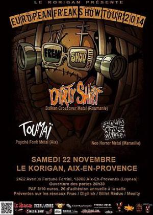 Dirty Shirt + Toumaï+ Ghouls Stone Valley @ LeKorigan Aix/Luynes