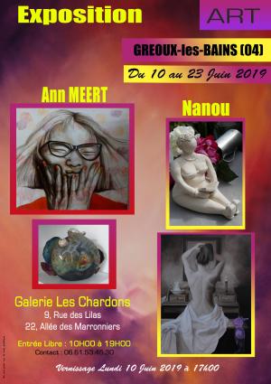 Expo : L’Atelier de NANOU & Ann MEERT à Gréoux-les-Bains