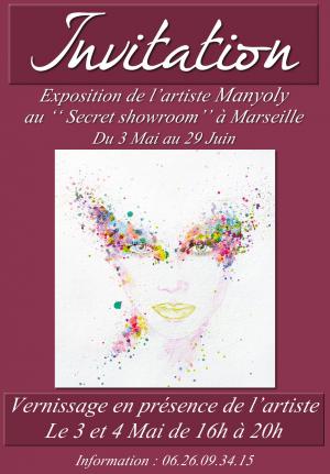 Exposition de l'artiste peintre Manyoly à Marseille