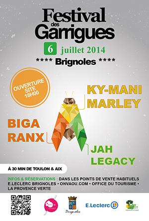 Festival Les garrigues (BIGA RANX / KY MANI MARLEY / JAH LEGACY )