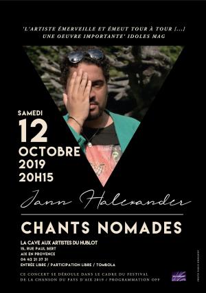 Jann Halexander 'Chants Nomades' à la Cave Aux Artistes, Aix-en-Provence
