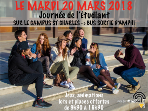 Journée de l’étudiant le 20 mars 2018