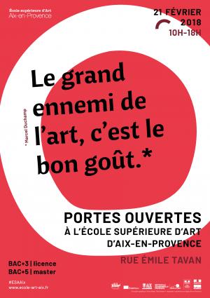Journée portes ouvertes à l'école supérieure d'art d'Aix-en-Provence !