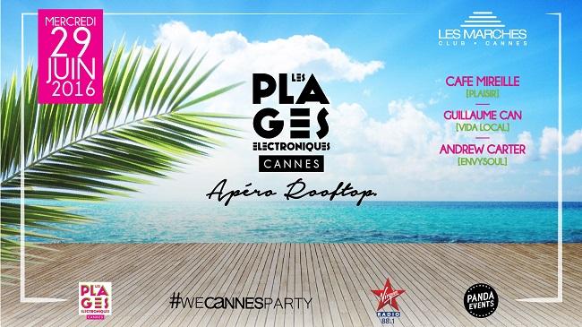 Lancement des Plages Electro aux Marches de Cannes