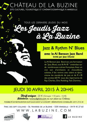 Les jeudis Jazz à La Buzine – AL BENSON Jazz Band
