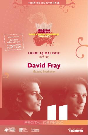 Marseille Concerts : David Fray - Récital de piano