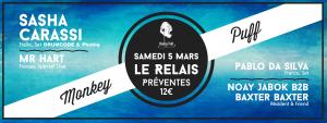 Monkey Puff #10 avec Sasha Carassi au Relais