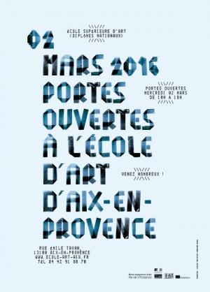 Portes ouvertes à l'école d'art d'Aix-en-Provence !