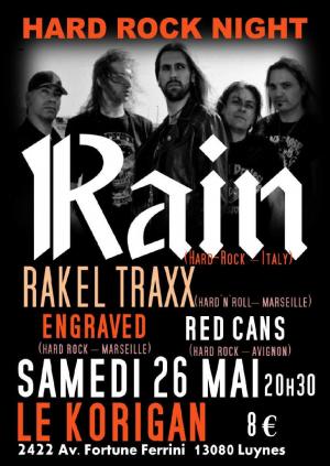 Rakel Traxx / Rain / Engraved / RedCans