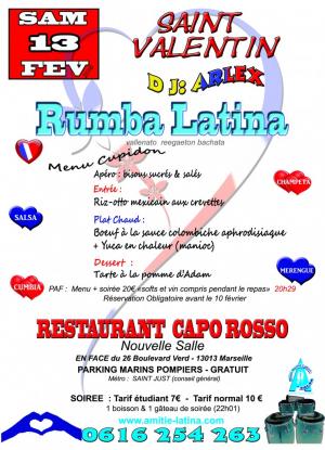 Rumba-Soirée Latin Saint Valentin
