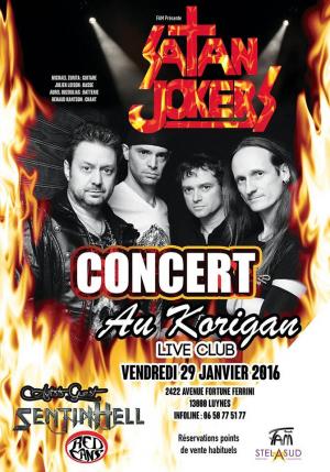 Satan Jokers  Sentinhell  Red Cans @ Le Korigan Aix / Luynes