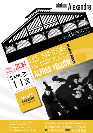 Soirée BLUES POP-ROCK avec le groupe Alfred Yellow en trio