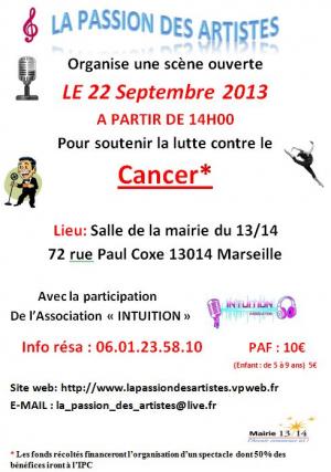 SPECTACLE POUR LA LUTTE CONTRE LE CANCER