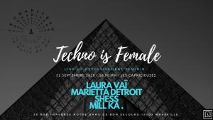 Techno is Female à Marseille au Chapiteau - la Belle de mai