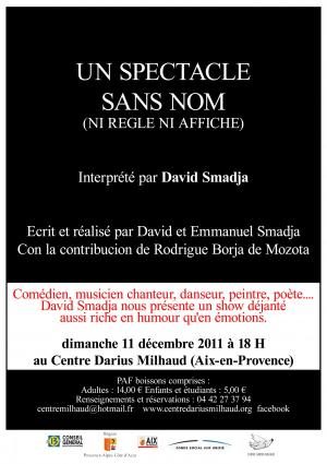 Un spectacle sans nom (ni règle ni affiche)