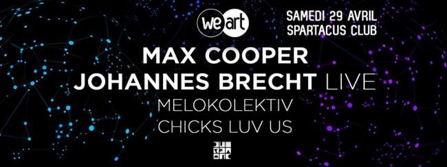 WeArt invite Max Cooper & Johannes Brecht au Spartacus Club