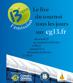 L'Open 13 online !
