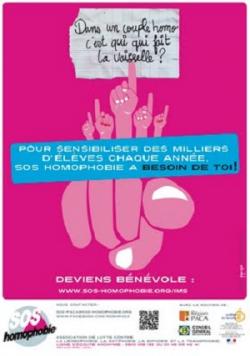 SOS bénévoles pour lutter contre l'homophobie !