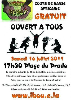 African Dance sur les plages du Prado !!