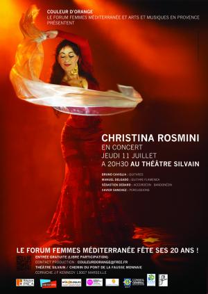 Christina Rosmini chante pour le 20è Forum Femmes Méditerranée