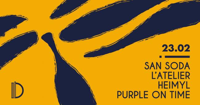 CLUB/ San Soda, L'Atelier, Heimyl, Purple On Time