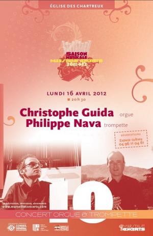 Marseille Concerts : Christophe Guida (orgue) et Philippe Nava (trompette)