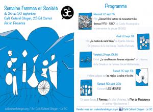 Semaine Femmes et Société au 3C!