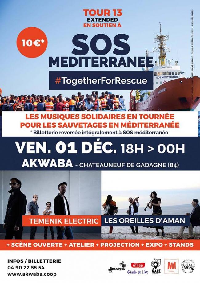 Soirée de soutien à SOS Méditerranée à l'Akwaba