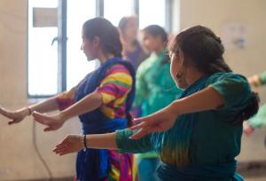 Spectacle de danse indienne et démonstration d'art martial
