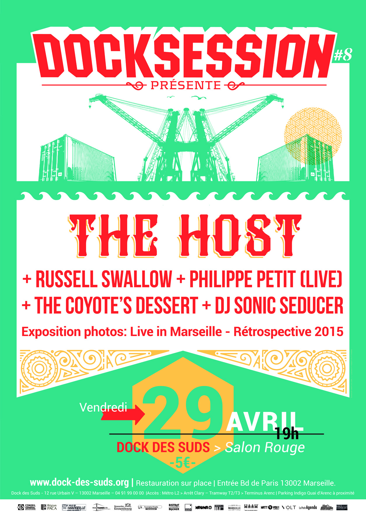 Docksession accueille The host